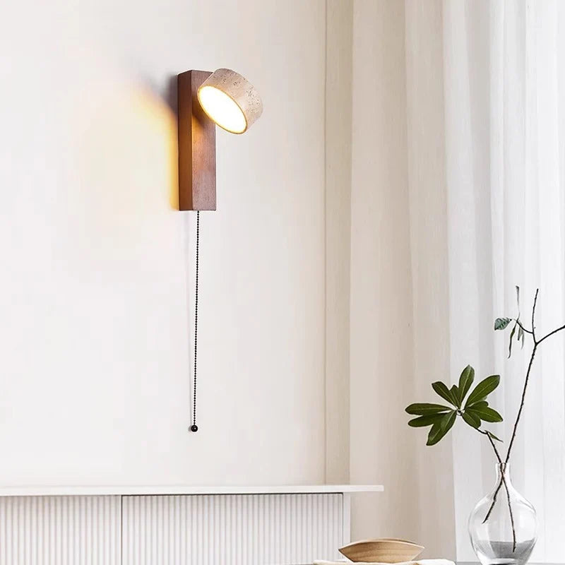 Headboard Wall Lamp Pull Switch & Directional Reading Light