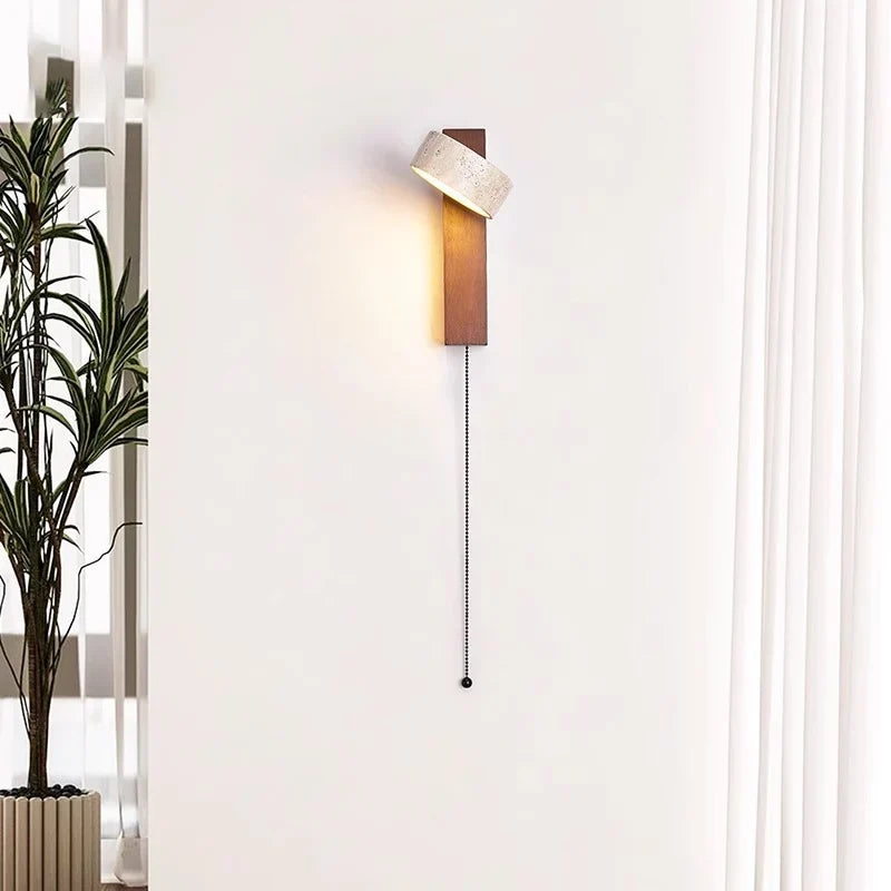 Headboard Wall Lamp Pull Switch & Directional Reading Light