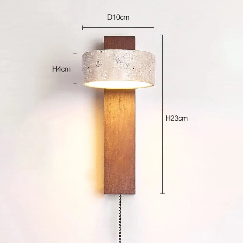 Headboard Wall Lamp Pull Switch & Directional Reading Light