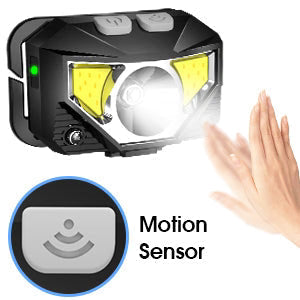 Headlamps Rechargeable Motion Sensor 2-Pack