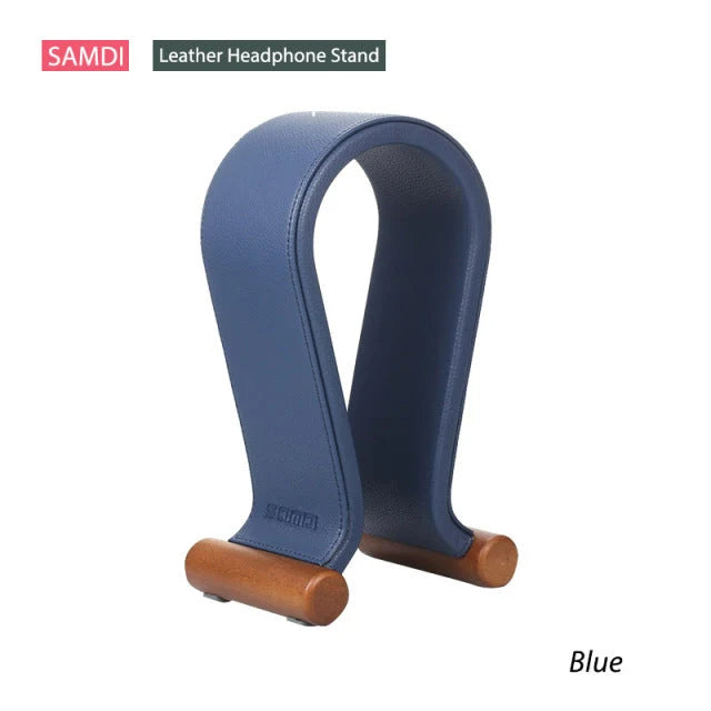 Headphone Stand Walnut Wood Non-Slip Base