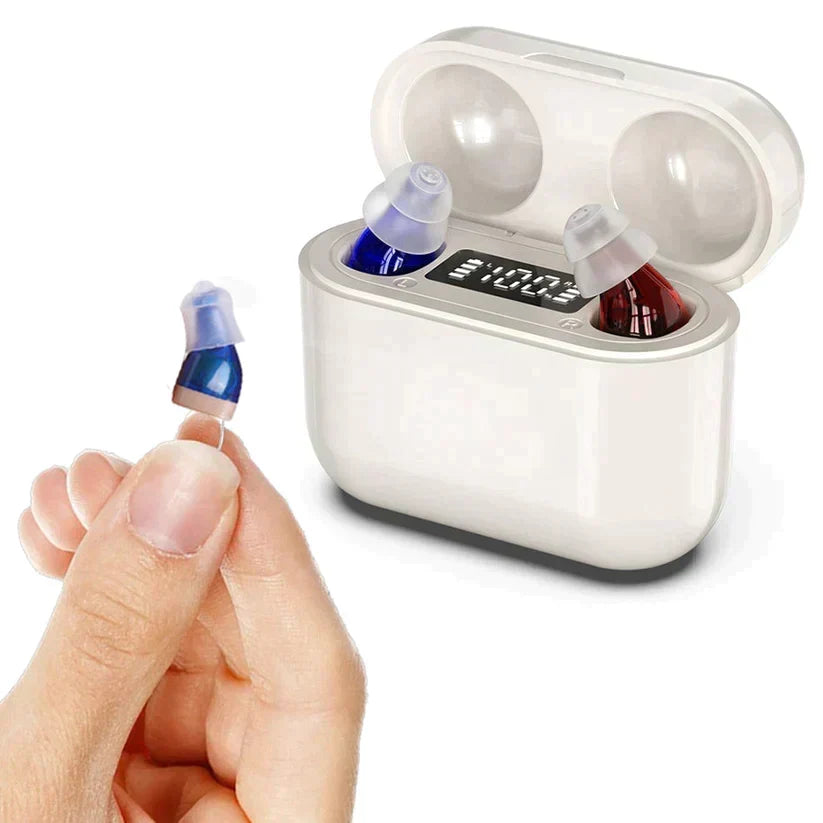 Hearing Aid In-Ear Rechargeable Noise Reduction 20-Hour Battery