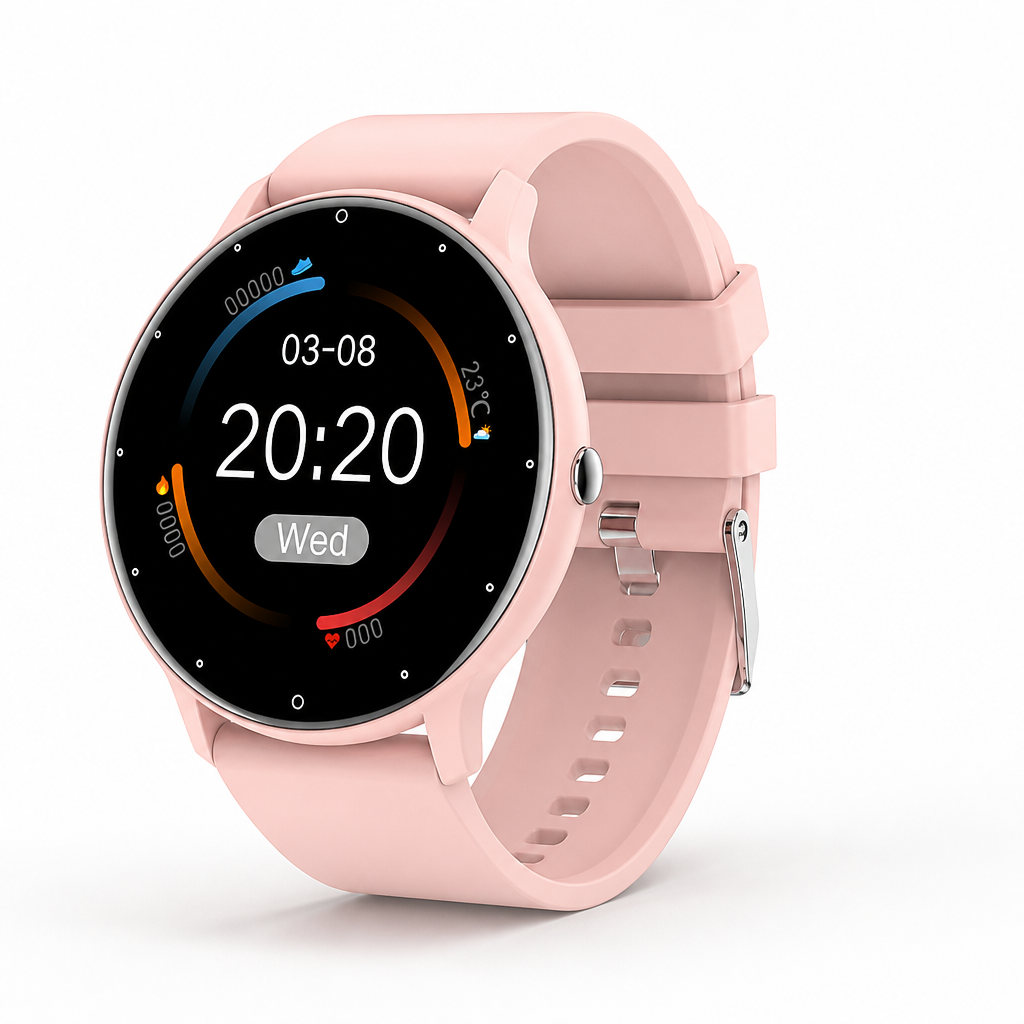 Heart Rate & Blood Oxygen Bluetooth-Enabled Fitness Watch