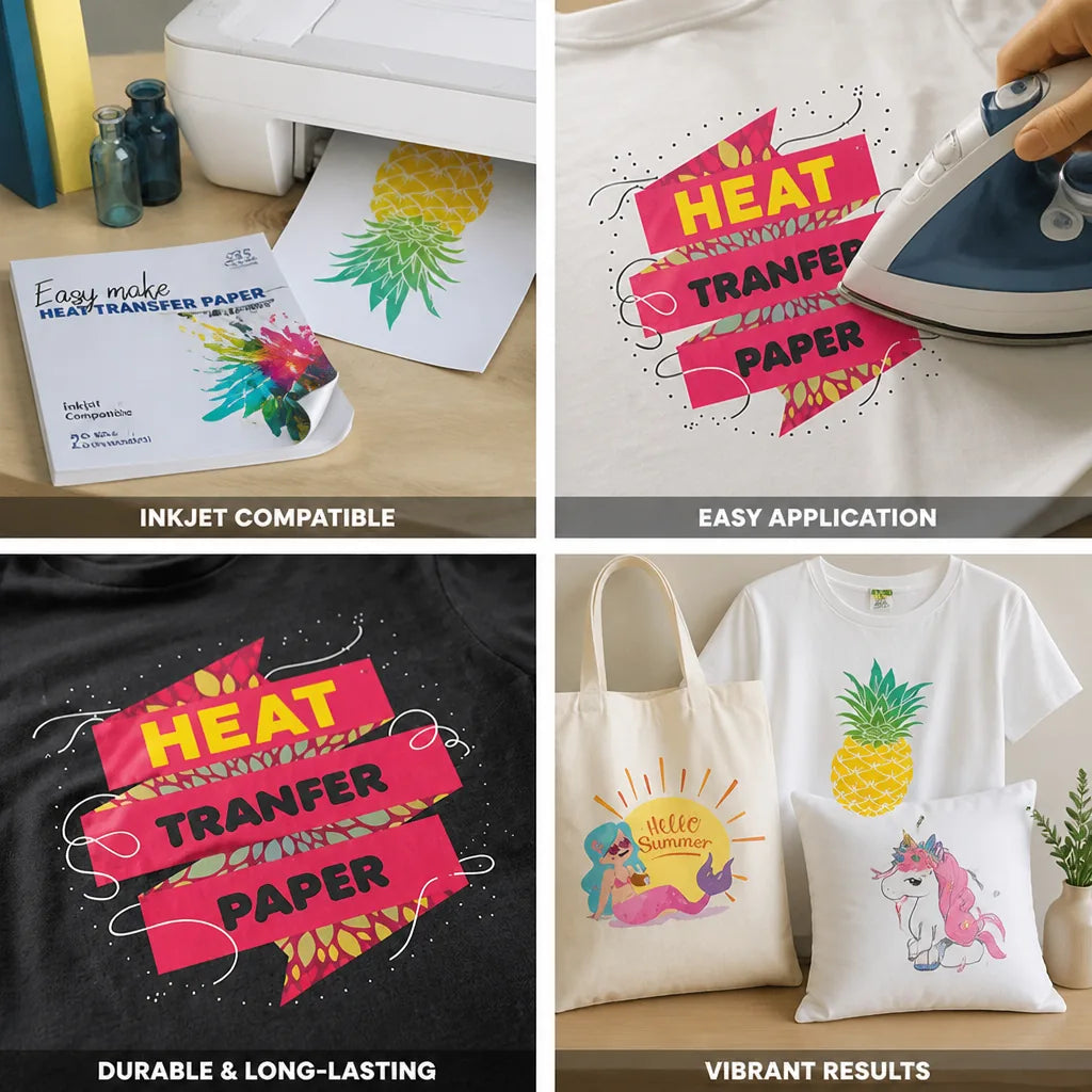 Heat Transfer Paper Inkjet Compatible 50 Sheets