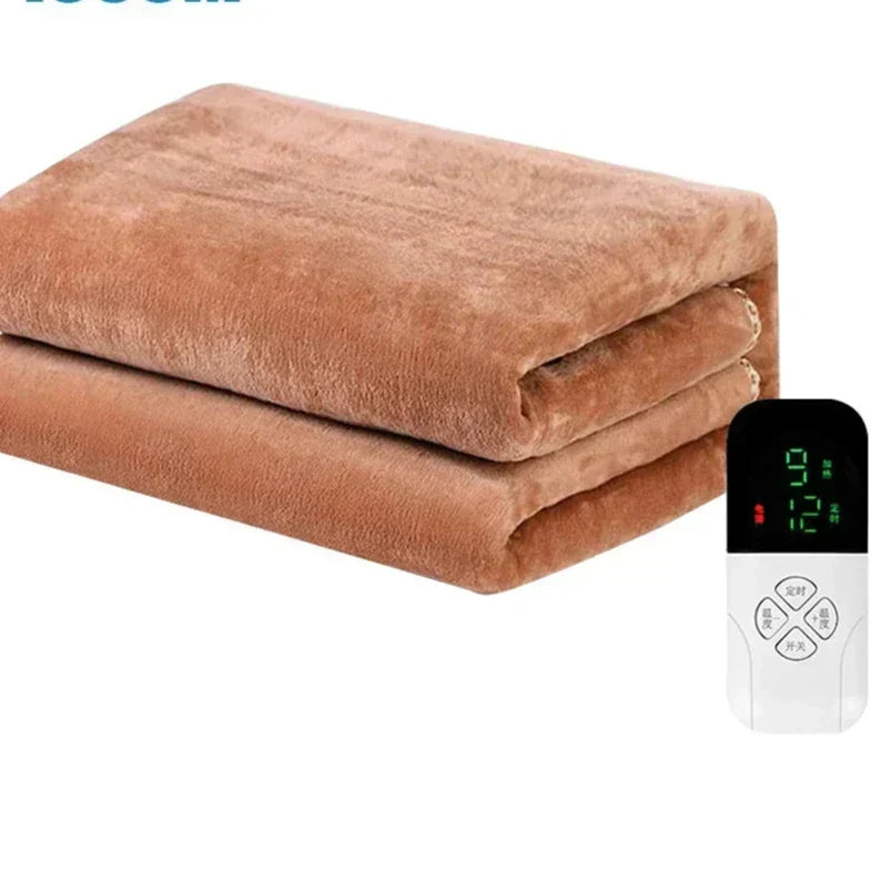Heated Blanket Adjustable Thermostat Overheat Protection Auto Shut-Off