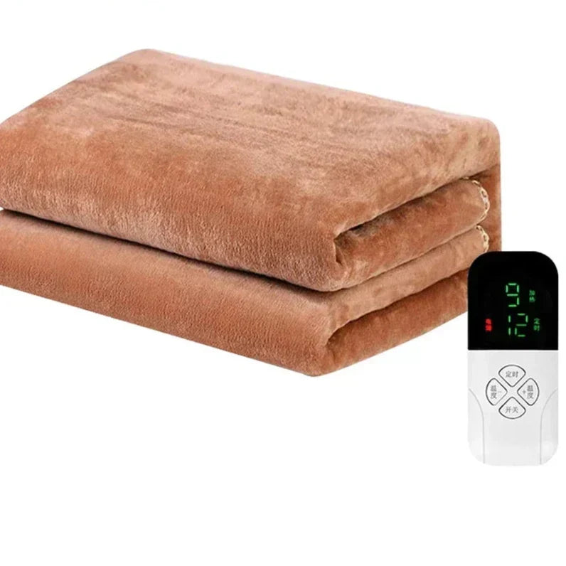 Heated Blanket Adjustable Thermostat Overheat Protection Auto Shut-Off