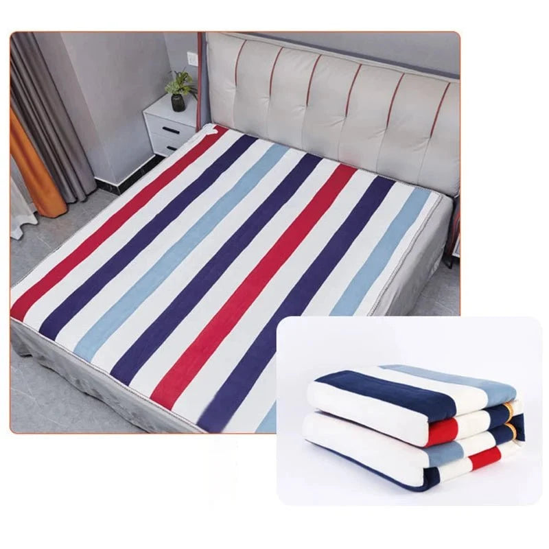 Heated Blanket Plush Adjustable Heat Settings