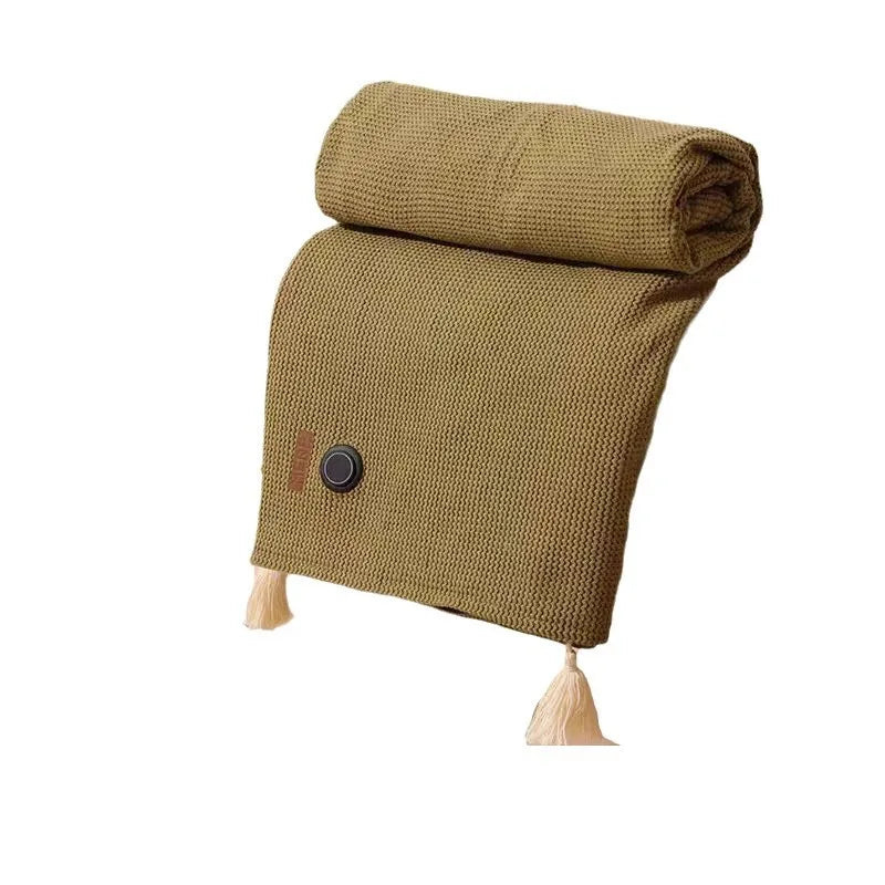 Heated Blanket USB-Powered Adjustable Heat 3 Settings Soft Fleece