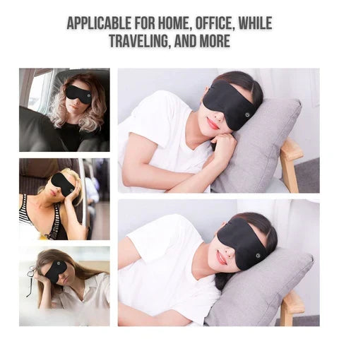 Heated Eye Mask Three Heat Settings USB Rechargeable Cordless