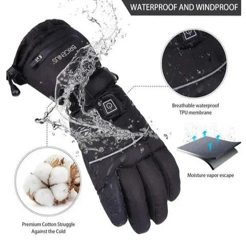 Heated Gloves Carbon Fiber Three Heat Settings