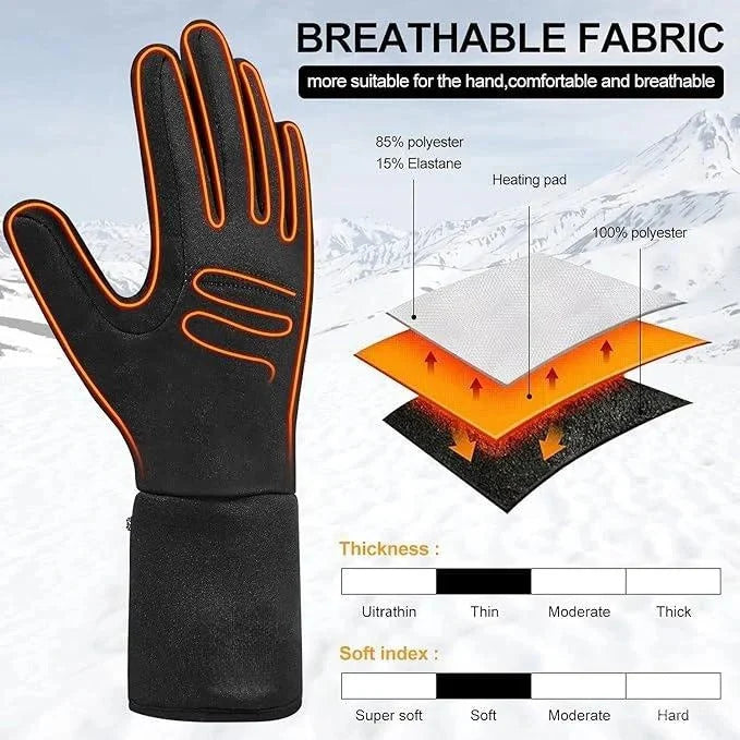 Heated Gloves Far Infrared Touchscreen Up to 6 Hours