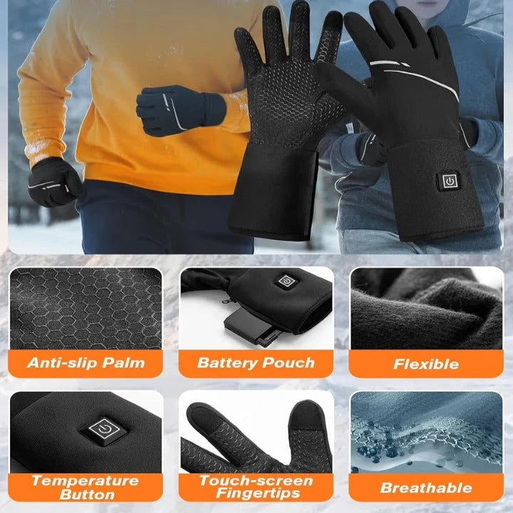 Heated Gloves Far Infrared Touchscreen Up to 6 Hours