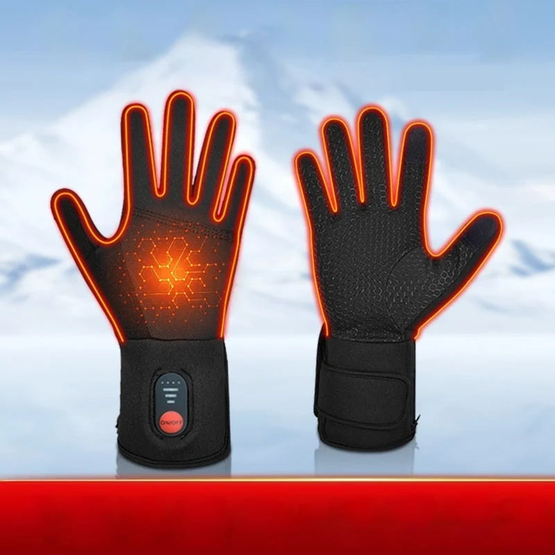 Heated Gloves Rechargeable Touchscreen Three Heat Levels