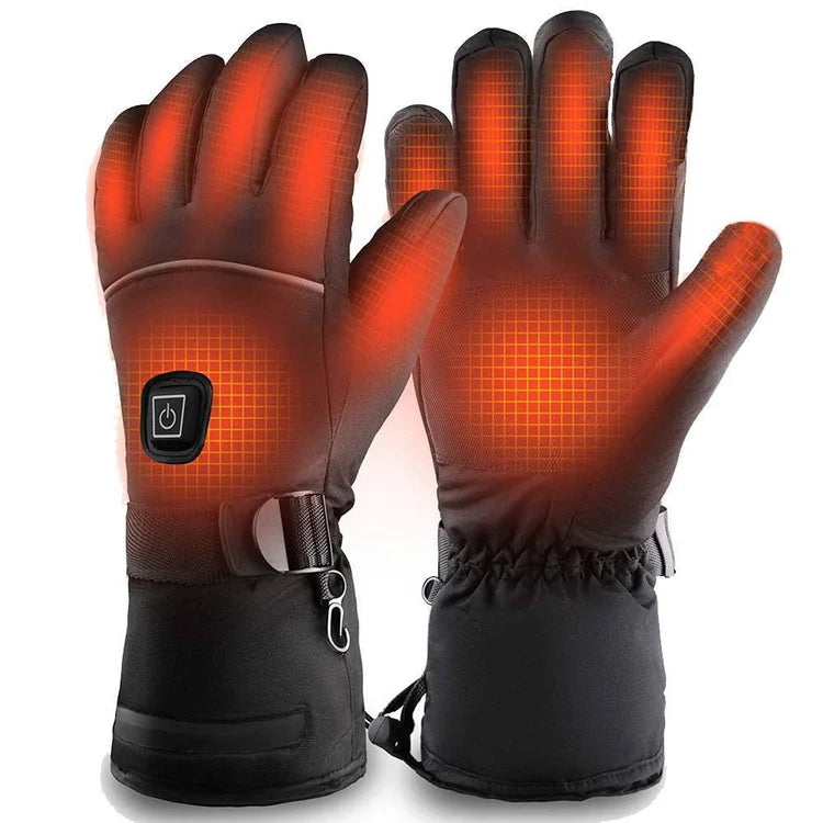 Heated Gloves Rechargeable Water-Resistant 3 Heat Settings