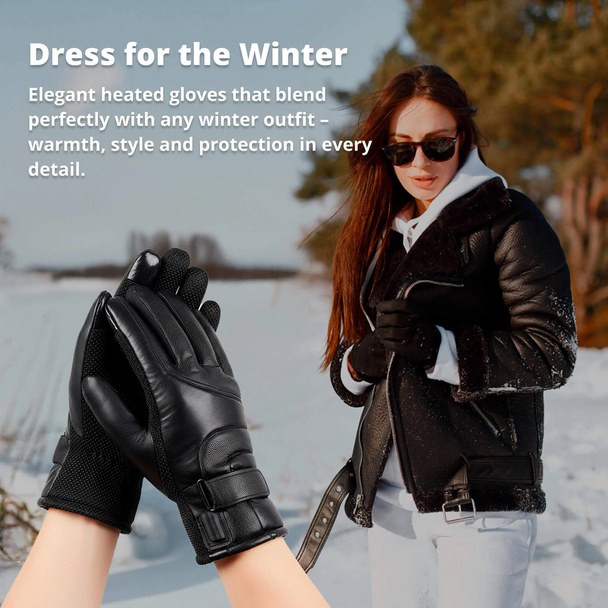 Heated Gloves USB-Rechargeable Waterproof Touchscreen-Compatible