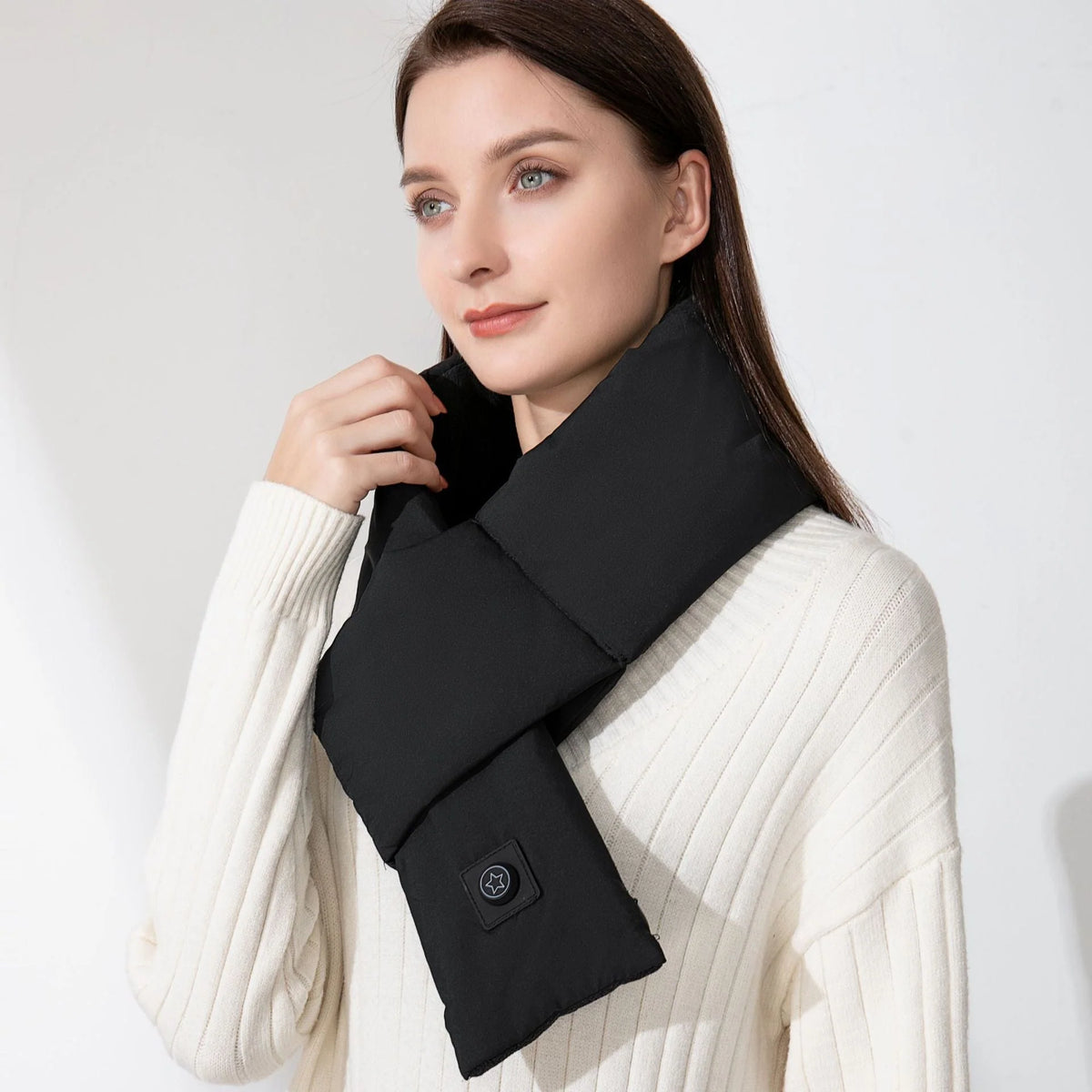 Heated Scarf USB-Powered Adjustable Three Heat Settings Up to 7 Hours Warmth