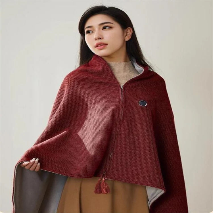 Heated Shawl 15-Second Heat & USB-Powered