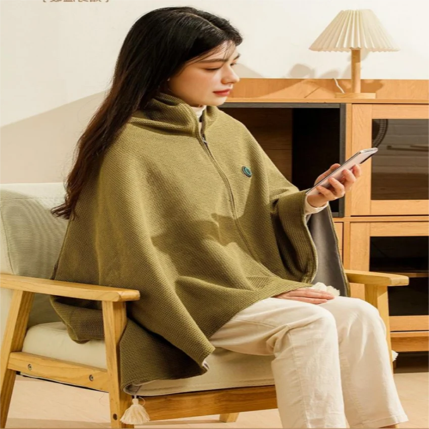 Heated Shawl 15-Second Heat & USB-Powered