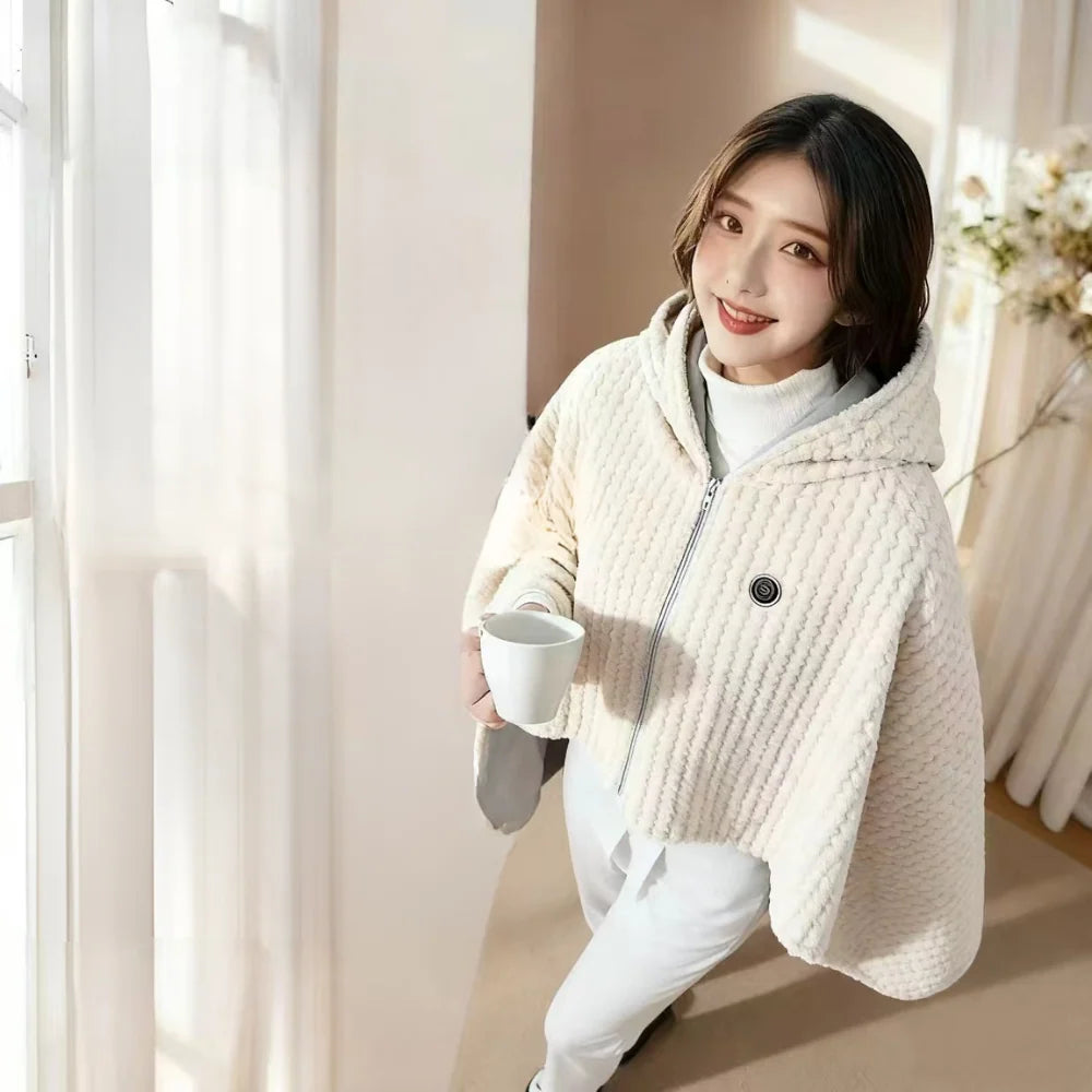 Heated Shawl Wrap USB-Powered Three Heat Settings