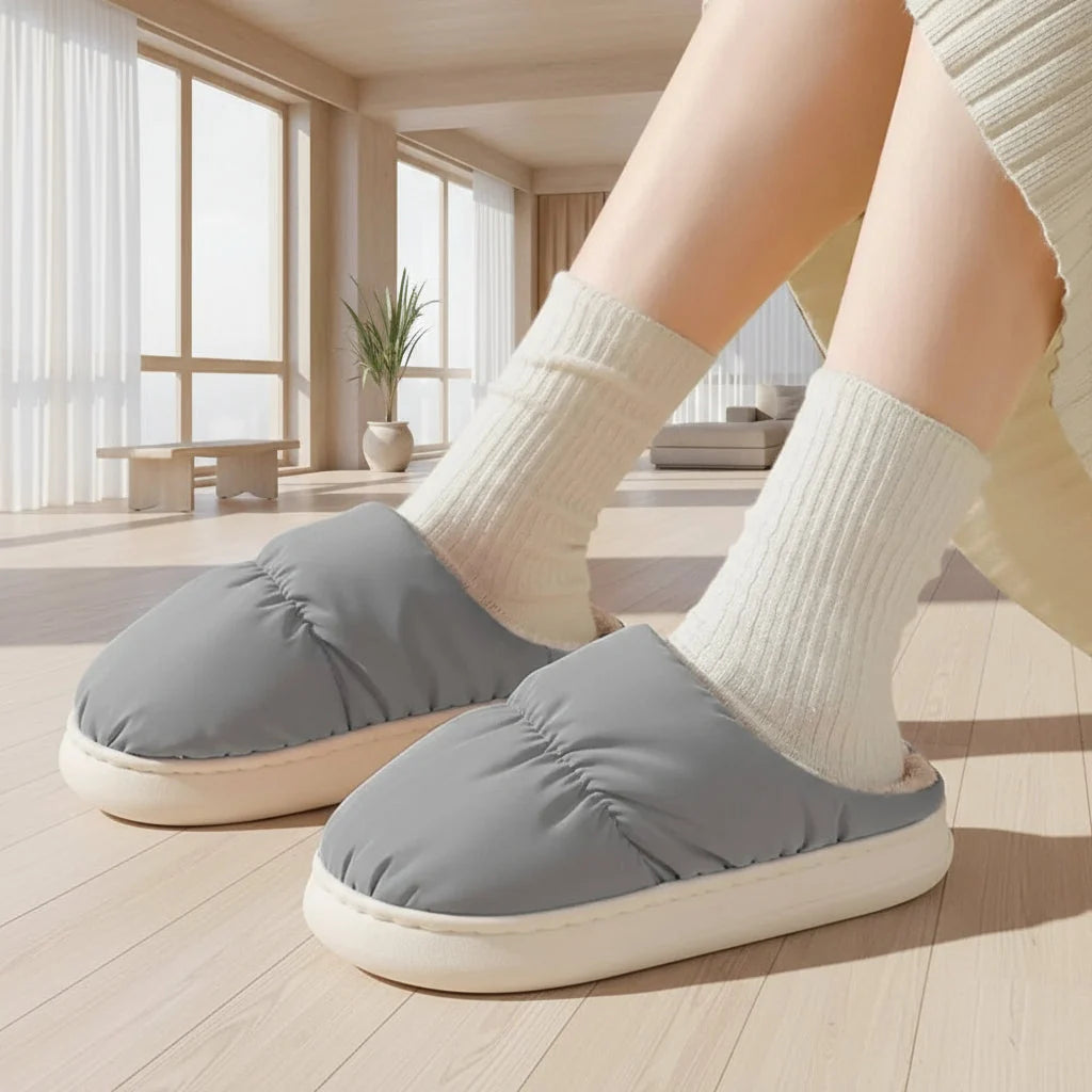 Heated Slippers USB-Powered Plush Lined Ergonomic Support