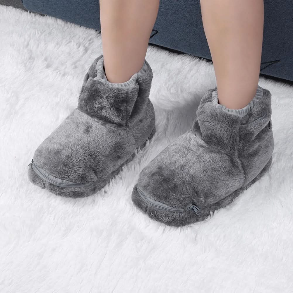 Heated Slippers USB-Powered Soft Plush Lining