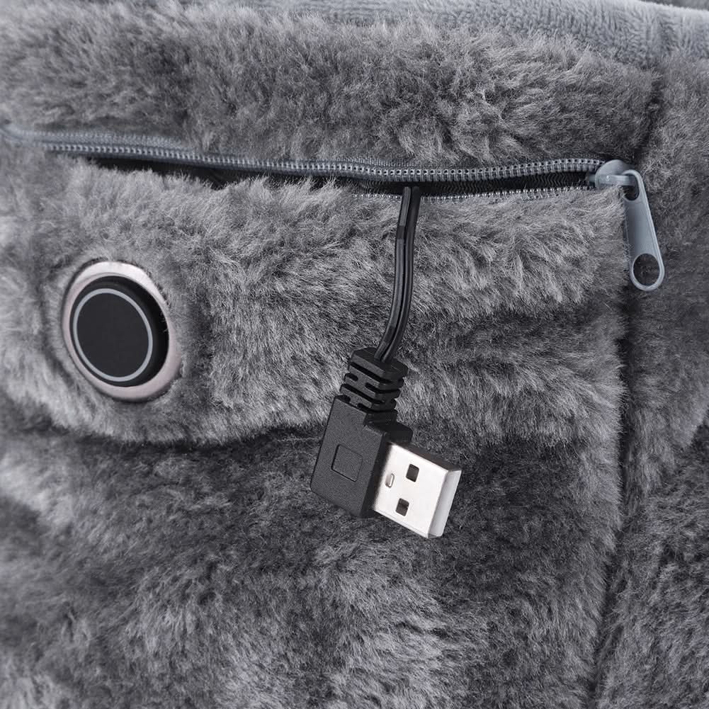 Heated Slippers USB-Powered Soft Plush Lining