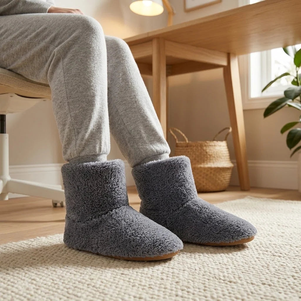 Heated Slippers USB-Powered Washable Non-Slip Sole