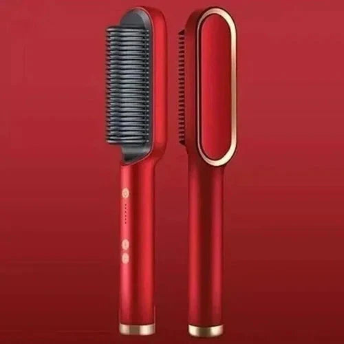 Heated Styling Comb Adjustable Heat Ion Frizz Control Portable