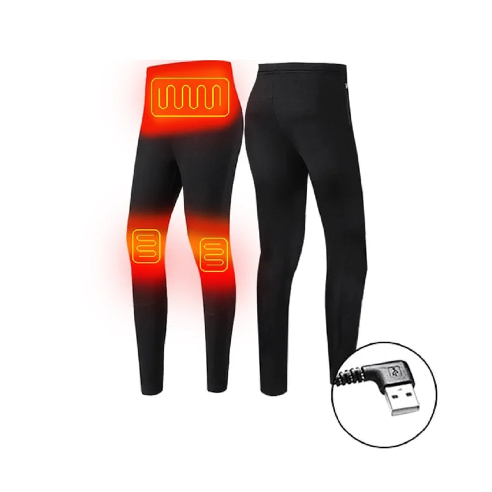 Heated Thermal Underwear Set USB-Powered 2-Piece