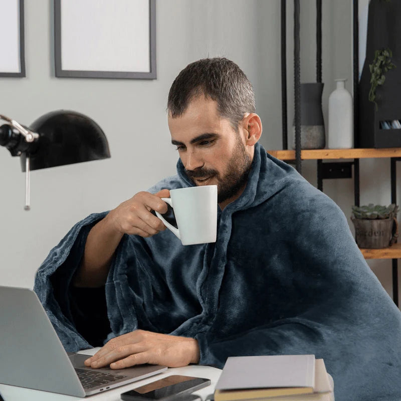 Heated Wrap Blanket USB-Powered Adjustable Heat Settings