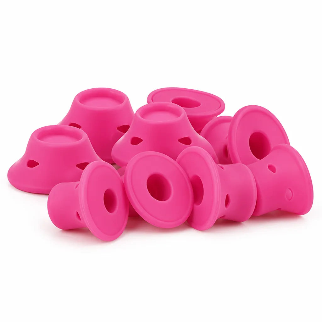 Heatless Hair Curlers Medical Silicone Overnight Set of 20