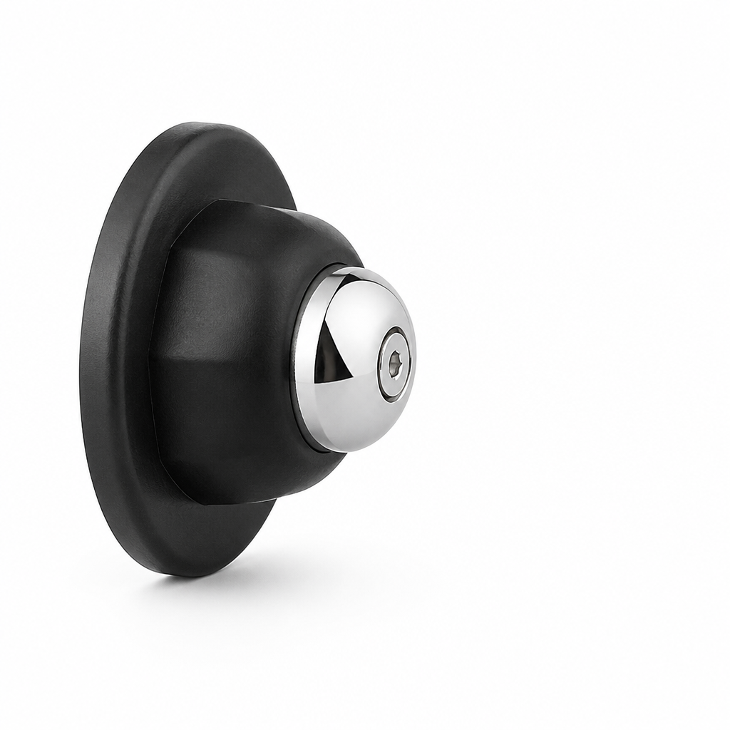 Heavy-Duty Magnetic Metal Door Stopper (Silicone Base)