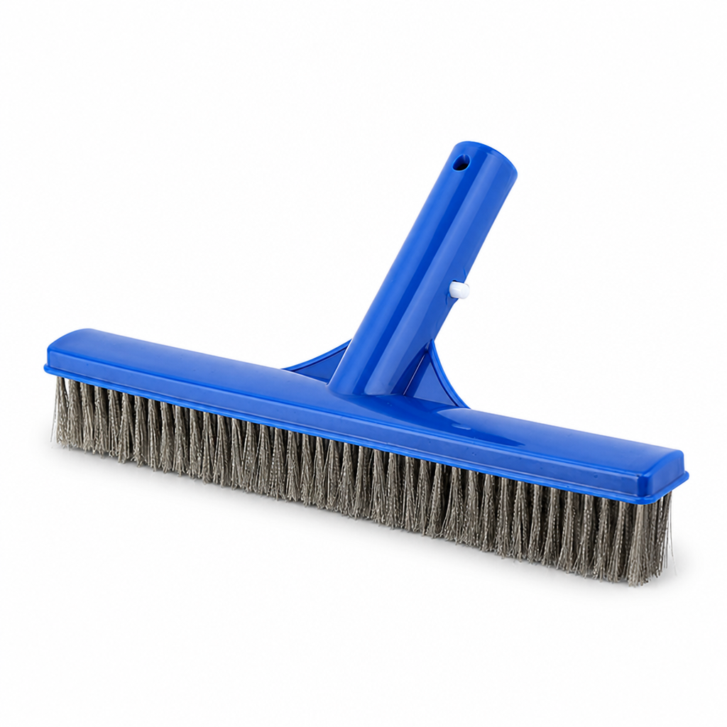 Heavy-Duty Steel Bristle Pool Brush (Telescopic Compatible)