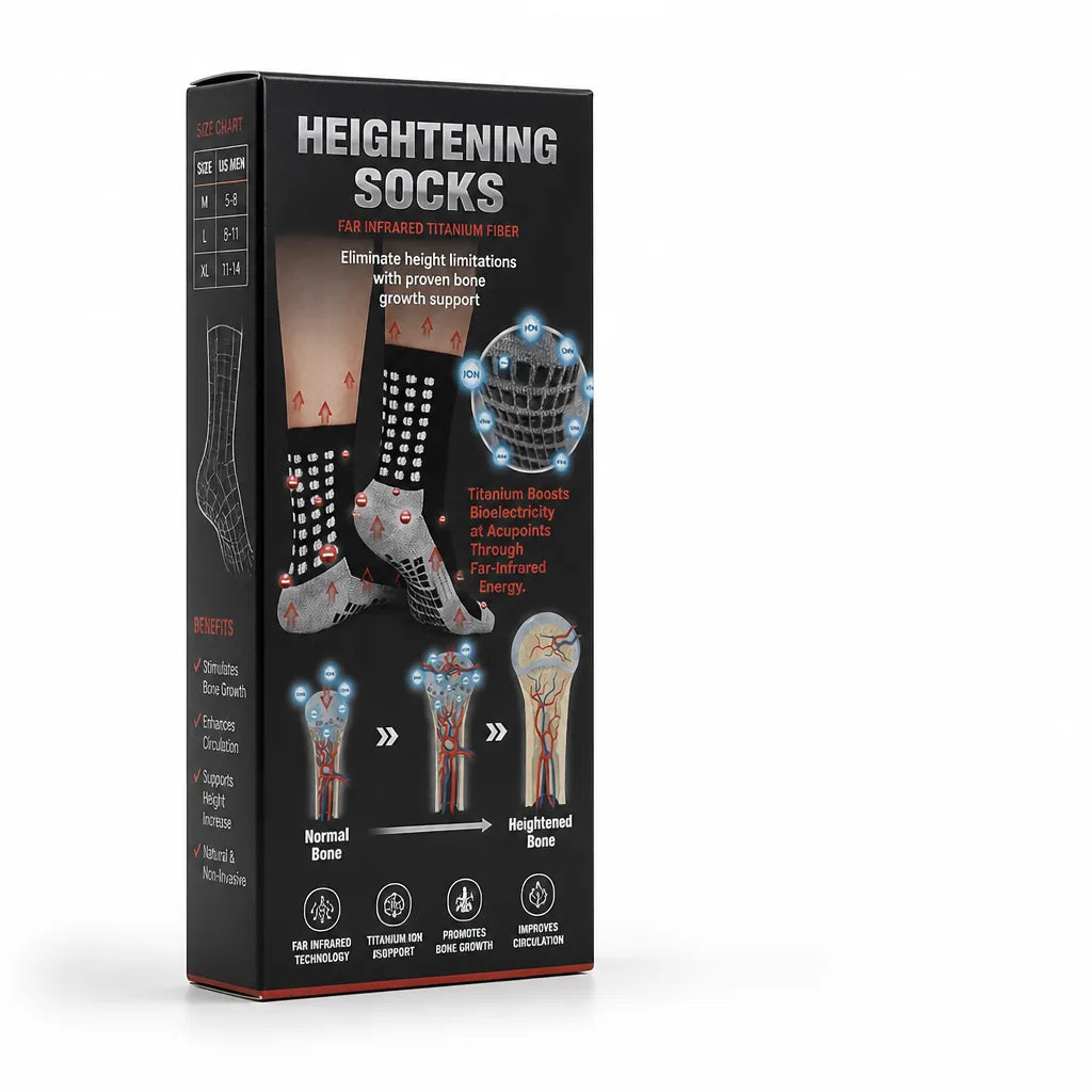 Heightening Socks Far Infrared Titanium Fiber