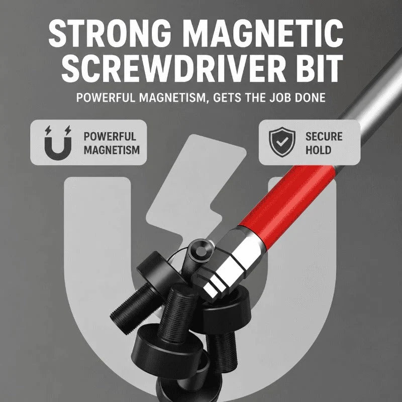 Hex Screwdriver Bit Set Magnetic Shock-Absorbing Torsion Zone