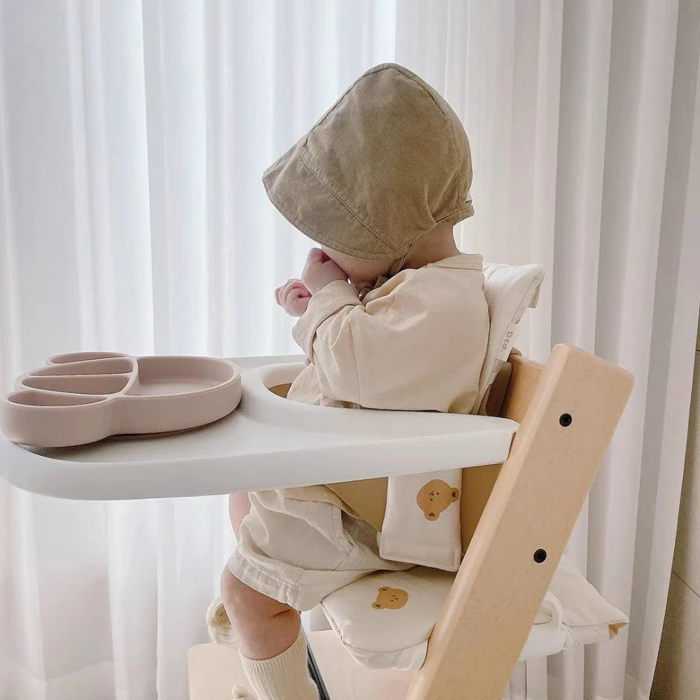 High Chair Cushion Padded Removable Machine-Washable Cover & Harness Slots