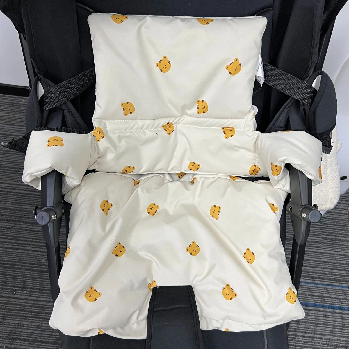 High Chair Cushion Padded Removable Machine-Washable Cover & Harness Slots