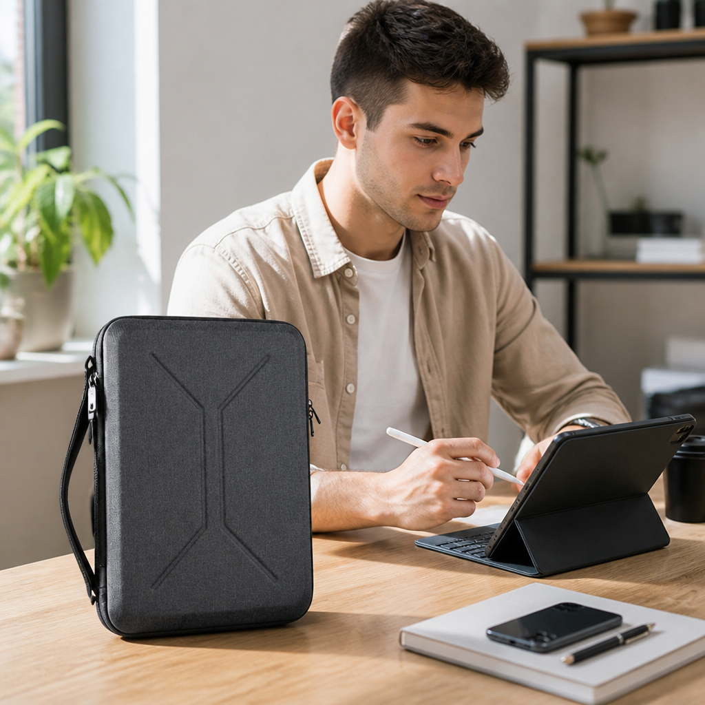 High-Density Padded Dual-Zipper Tablet Sleeve (13.3-Inch)