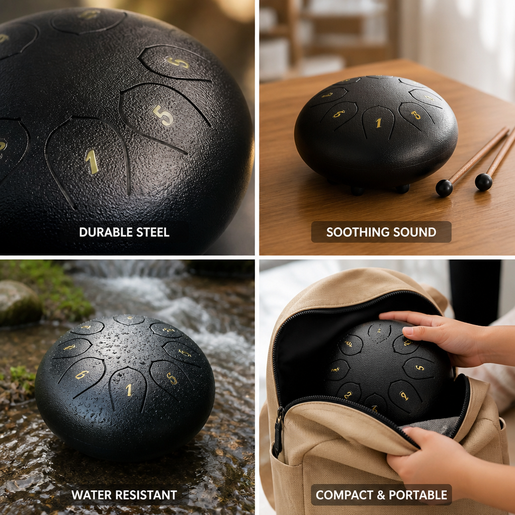 High-Grade Steel Tuned Children's Tongue Drum