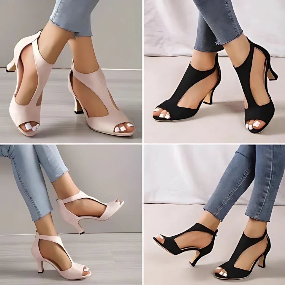 High-Heel Pumps Orthopedic Cushioned Non-Slip 2.3-Inch Heel