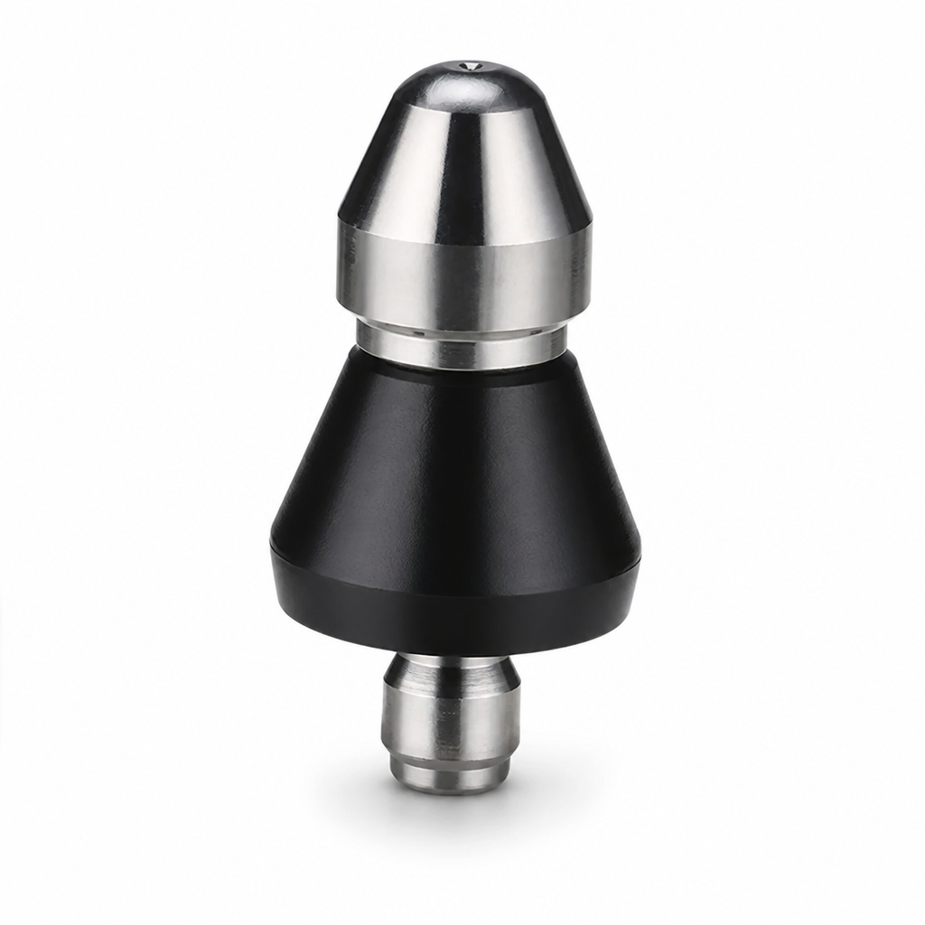 High-Pressure Stainless Steel Drain Nozzle (Universal Hose Fit)