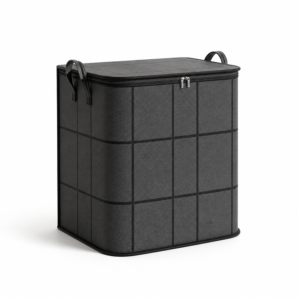 High-Quality Fabric Storage Basket With Reinforced Handles (Large)