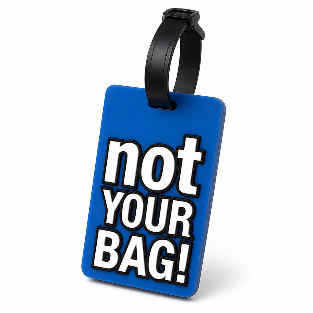 High-Visibility Silicone Luggage Tag (Adjustable Strap)