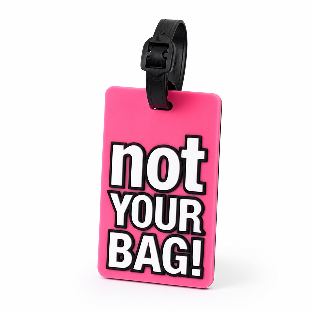 High-Visibility Silicone Luggage Tag (Adjustable Strap)