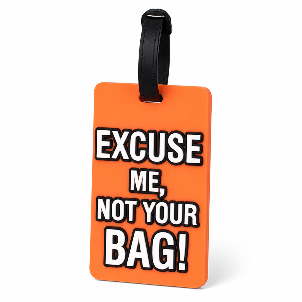 High-Visibility Silicone Luggage Tag (Adjustable Strap)