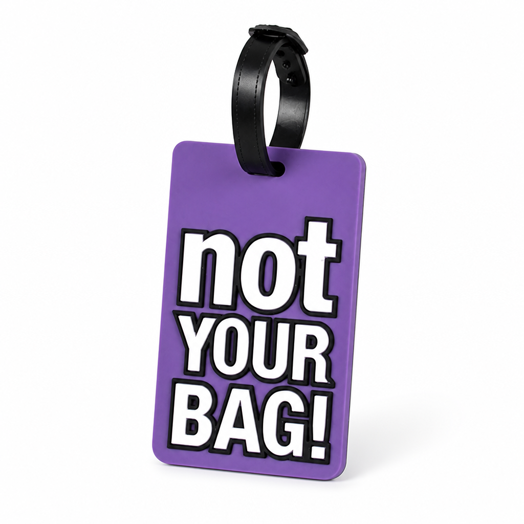 High-Visibility Silicone Luggage Tag (Adjustable Strap)
