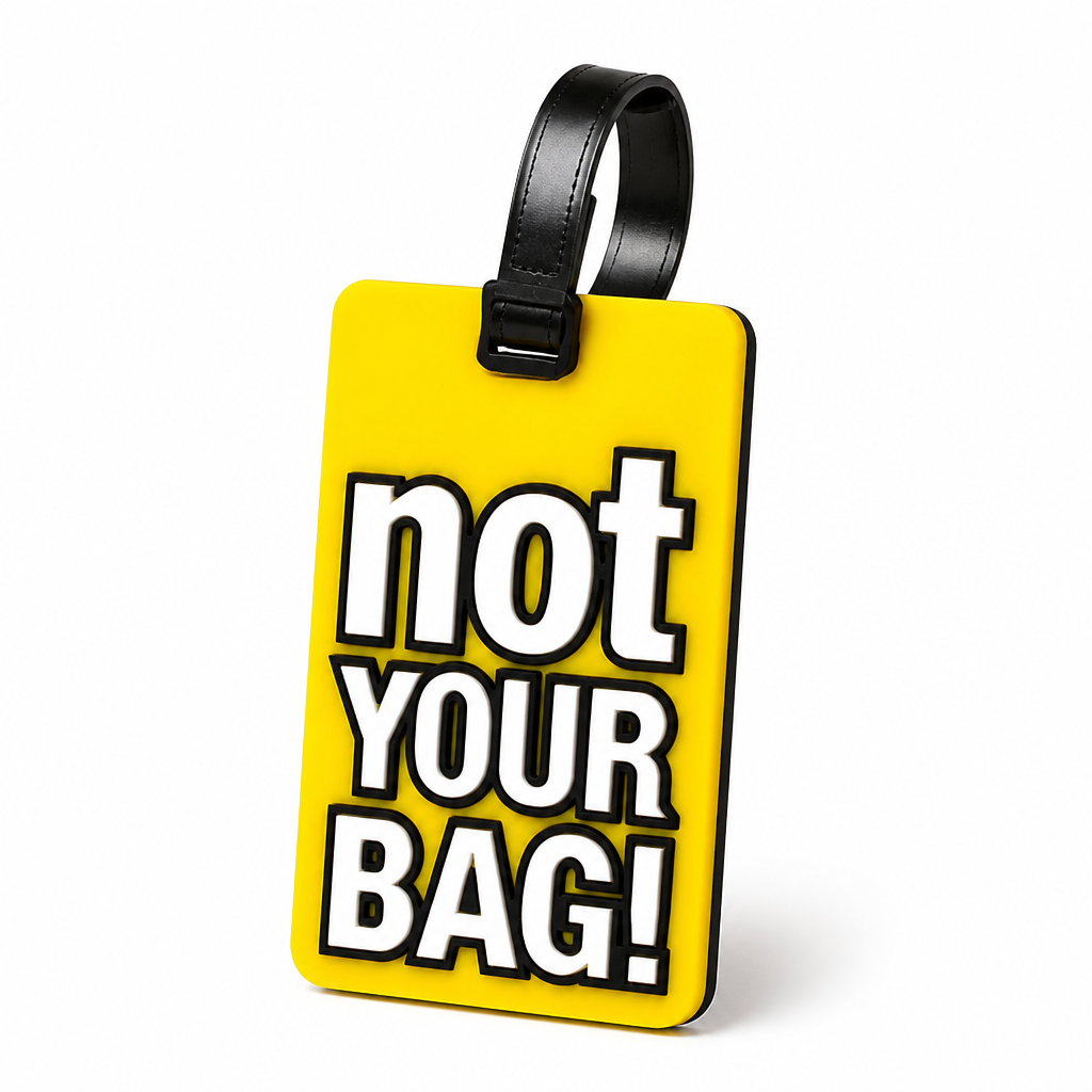 High-Visibility Silicone Luggage Tag (Adjustable Strap)