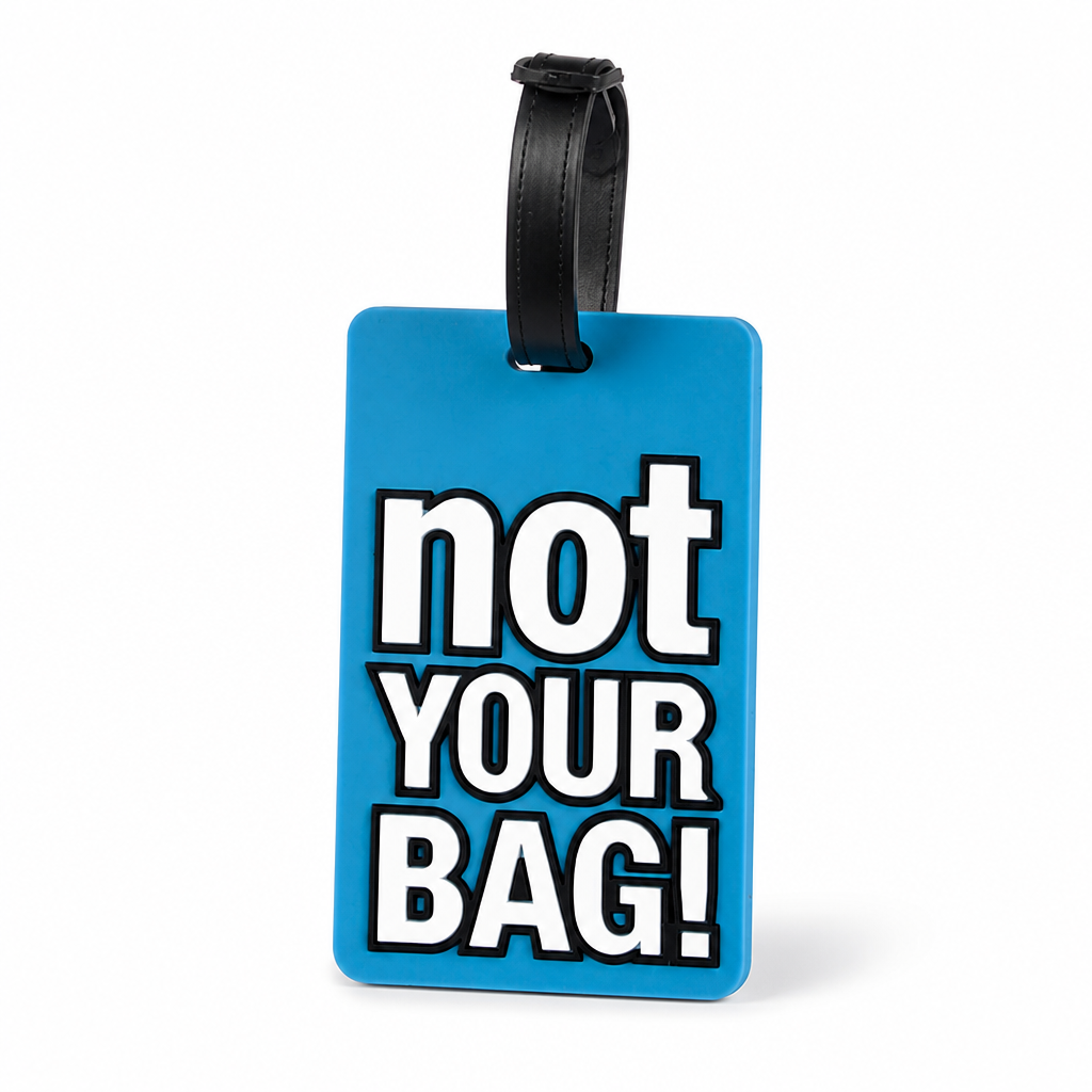 High-Visibility Silicone Luggage Tag (Adjustable Strap)