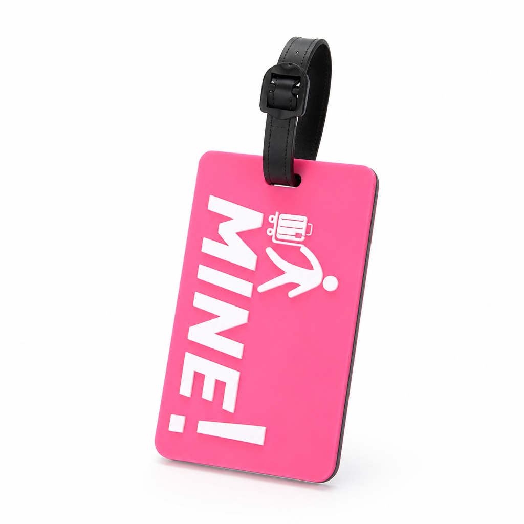 High-Visibility Silicone Luggage Tag (Adjustable Strap)