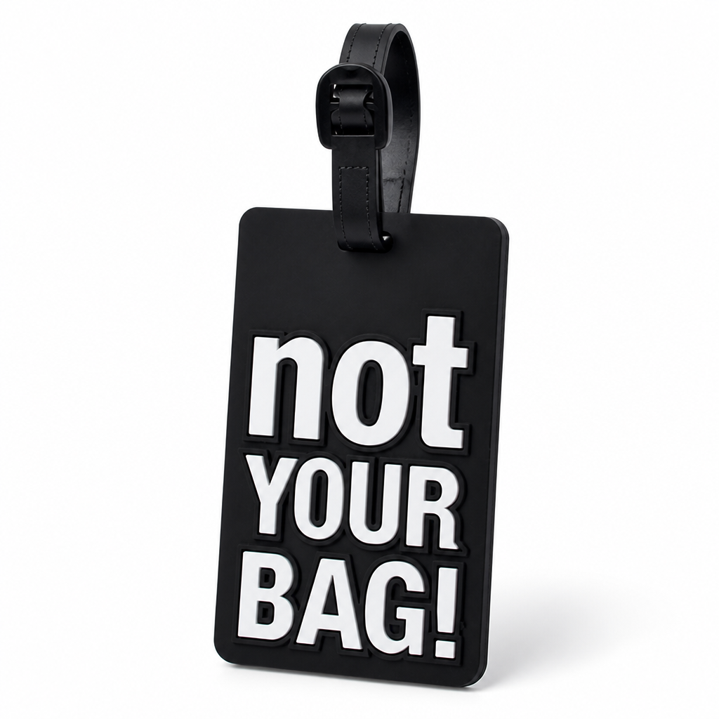 High-Visibility Silicone Luggage Tag (Adjustable Strap)